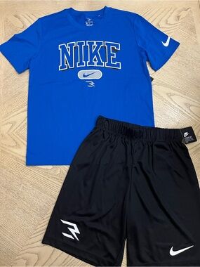 *NWT* Boys Nike 3BRAND Short Sleeve Tee & Short Size M